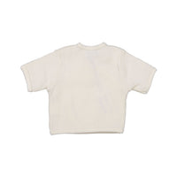 Violeta knitwear Violeta Bone Ribbed Knit Wrap Baby Sweater