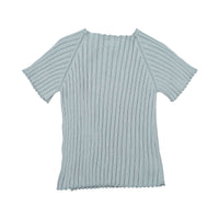 Violeta knitwear Violeta Sage Lalo Ribbed Knit Sweater