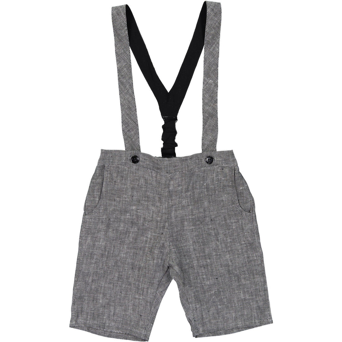 Violeta pants Violeta Black Jasper Suspender Shorts