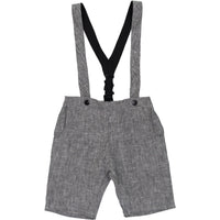 Violeta pants Violeta Black Jasper Suspender Shorts