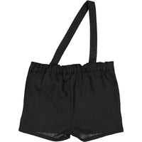 Violeta pants Violeta Black Linen Strap Shorts