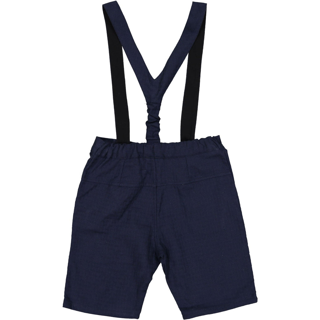 Violeta pants Violeta Navy Brocade Suspender Shorts