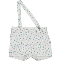 Violeta pants Violeta White/Teal Triangle Print Strap Shorts