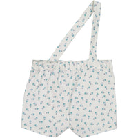 Violeta pants Violeta White/Teal Triangle Print Strap Shorts