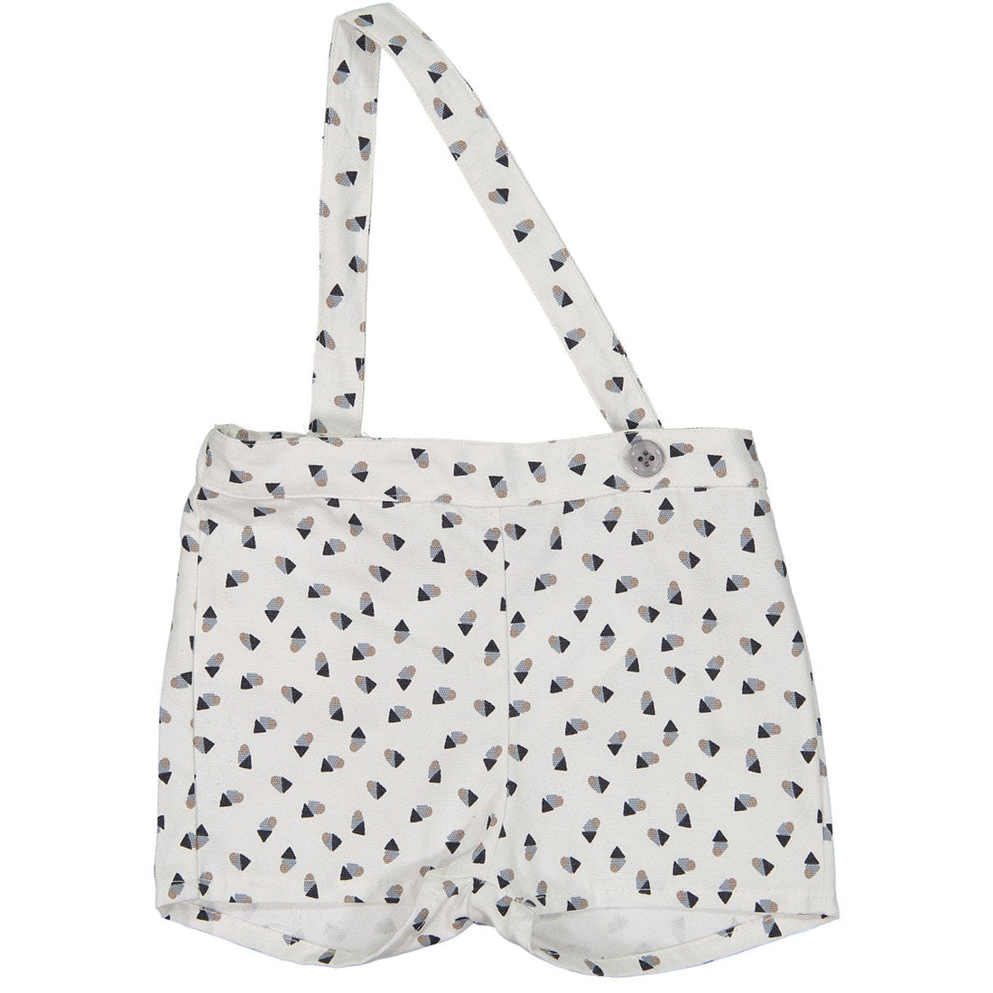Violeta pants Violeta White Triangle Print Strap Shorts