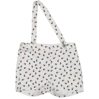 Violeta pants Violeta White Triangle Print Strap Shorts