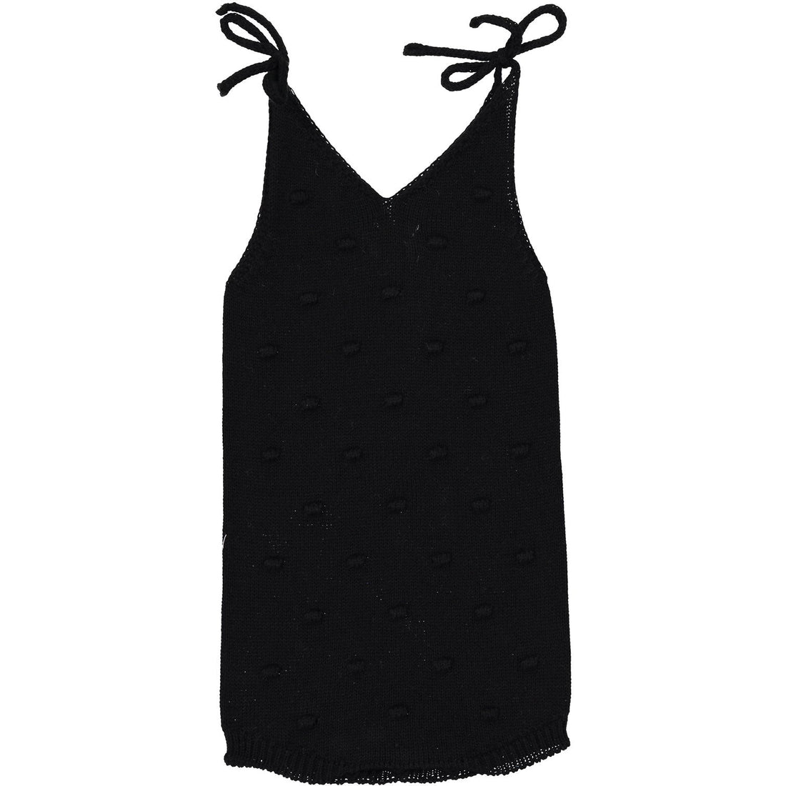 Violeta Rompers and Bodysuits Violeta Black Popcorn Romper