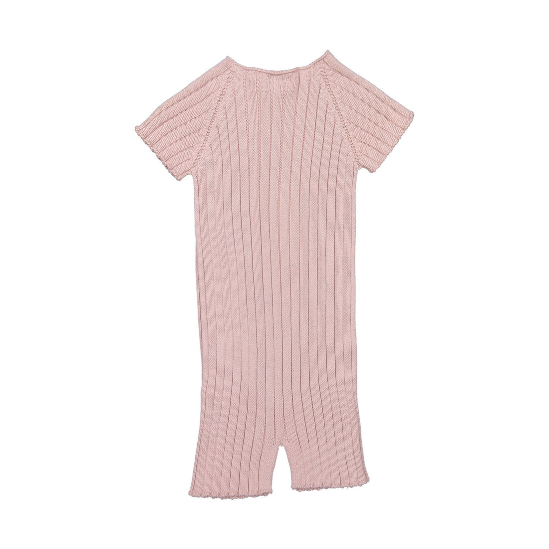Violeta rompers Violeta Pink Lili Ribbed Knit Romper
