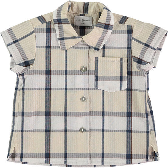 Violeta shirts Violeta Blue Check Alex Shirt