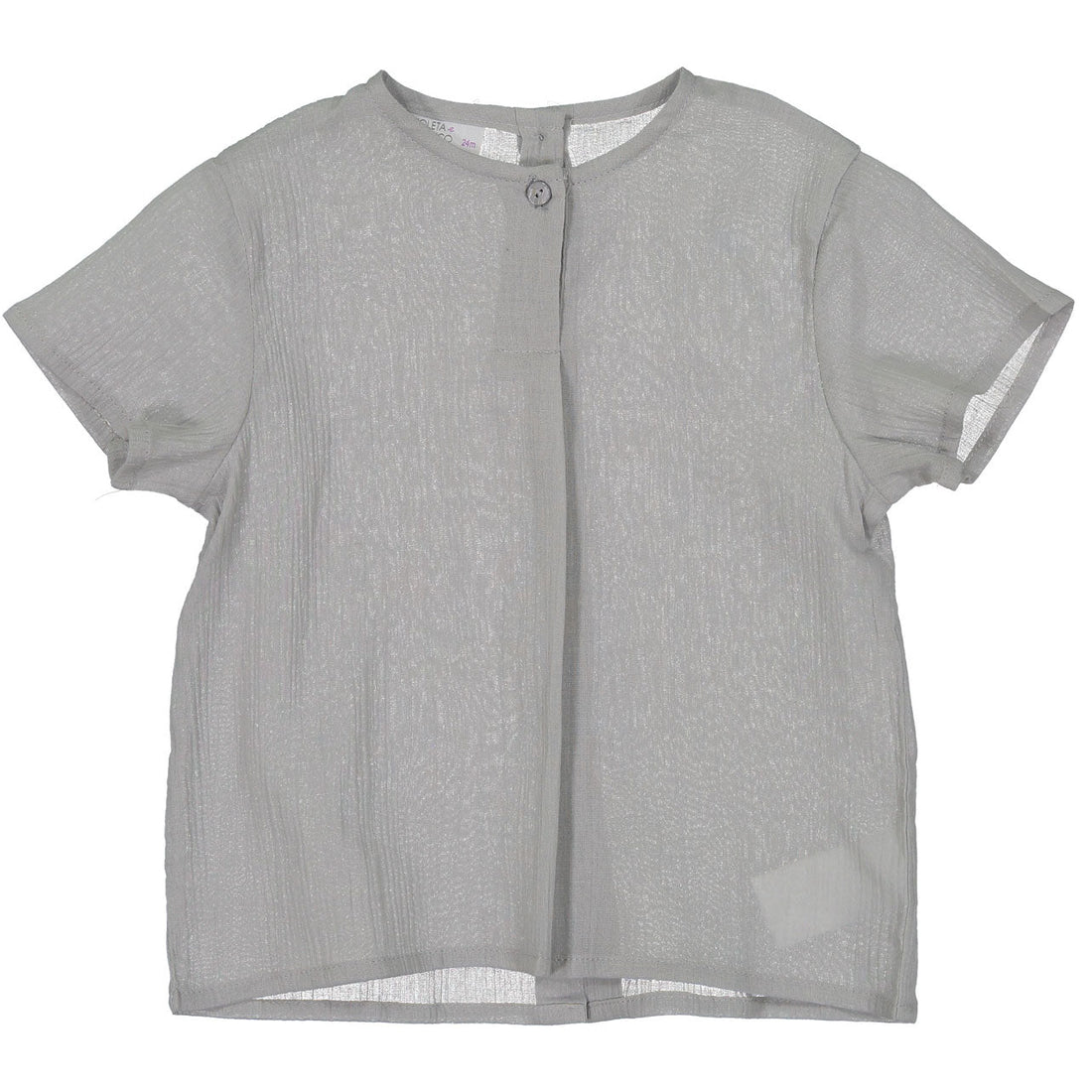 Violeta shirts Violeta Grey Gauze Shirt