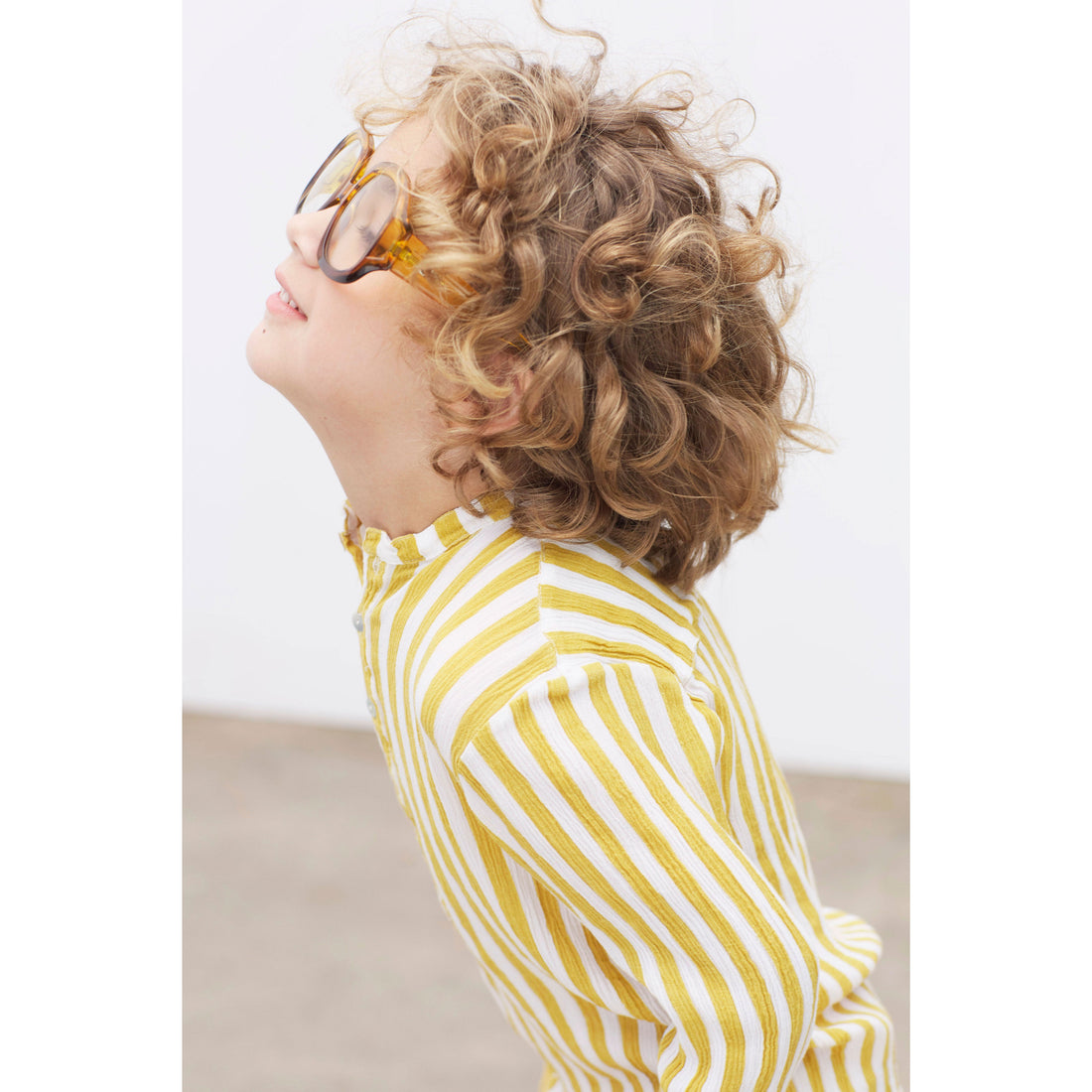 Violeta shirts Violeta Mustard Stripe Nacho Shirt