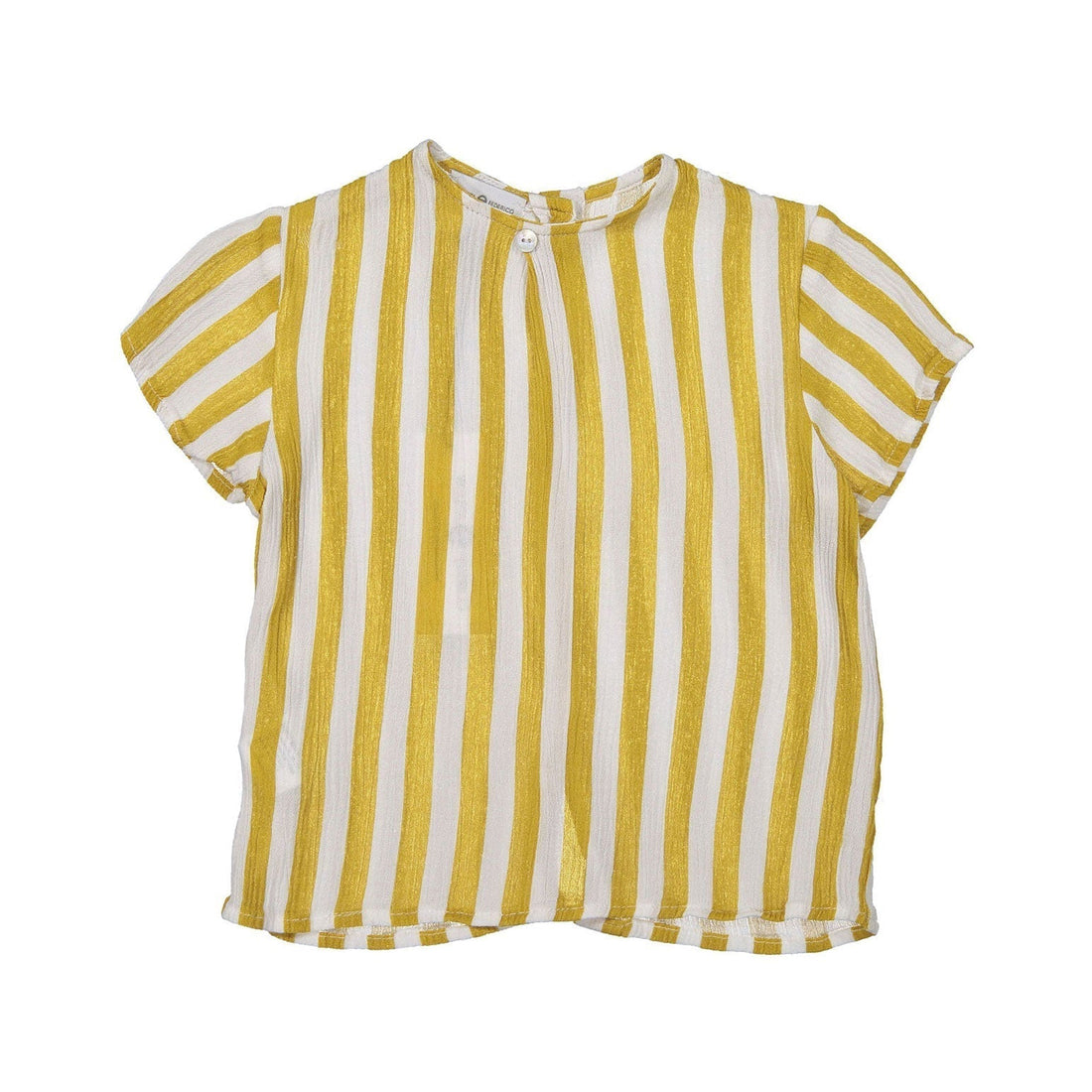 Violeta shirts Violeta Mustard Stripe Nak Baby Shirt