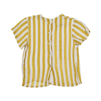 Violeta shirts Violeta Mustard Stripe Nak Baby Shirt