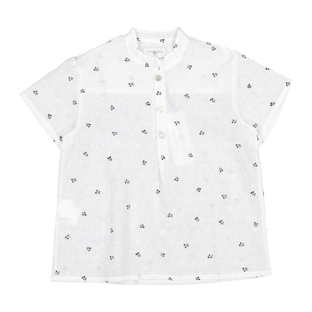 Violeta shirts Violeta Plum Print Bruno Shirt