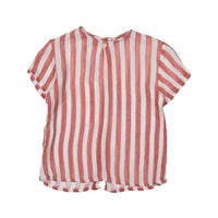 Violeta shirts Violeta Red Stripe Nak Baby Shirt