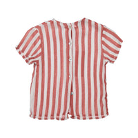 Violeta shirts Violeta Red Stripe Nak Baby Shirt