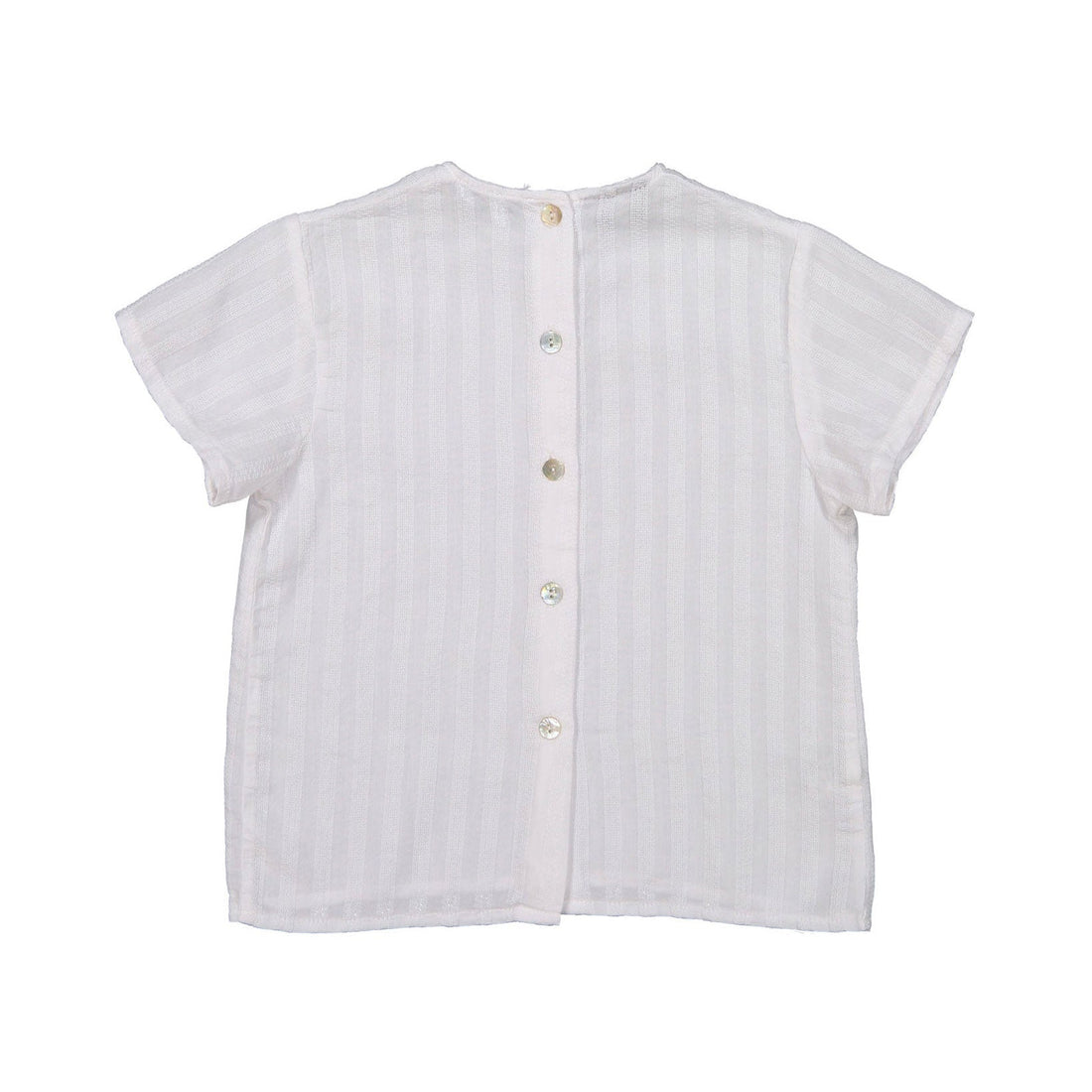 Violeta shirts Violeta White Cotton Nak Baby Shirt