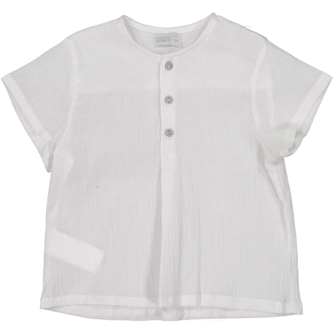 Violeta shirts Violeta White Gauze Shirt