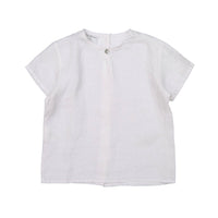 Violeta shirts Violeta White Linen Nak Baby Shirt