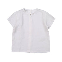 Violeta shirts Violeta White Linen Nak Baby Shirt