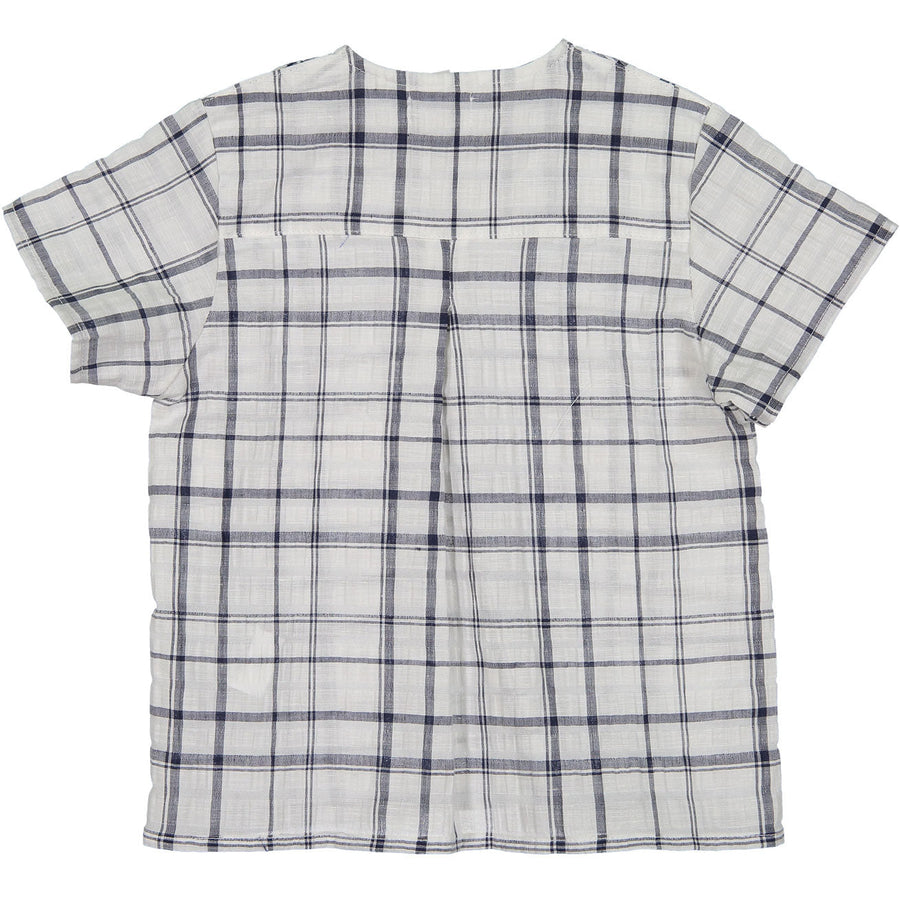 Violeta shirts Violeta White Plaid Shirt