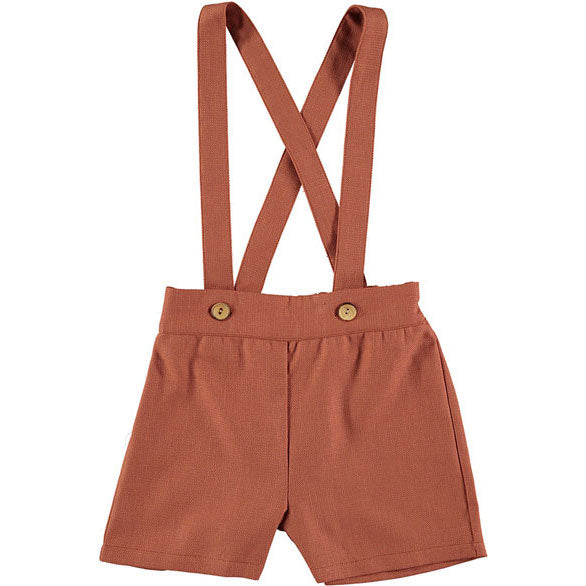 Violeta Shorts Violeta Terracotta Harry Suspender Shorts