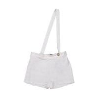 Violeta Shorts Violeta White Linen Cruz Shorts