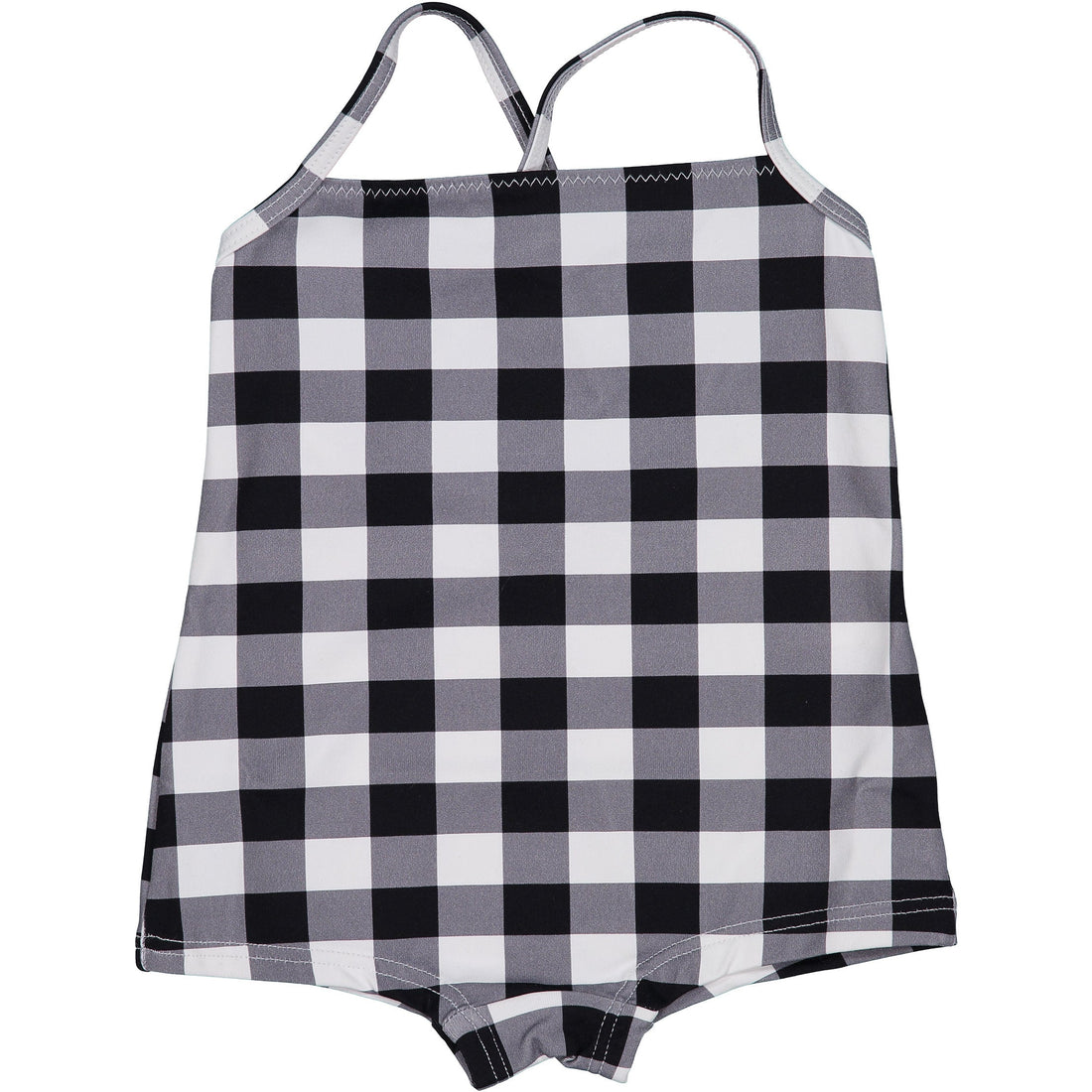 Violeta swim Violeta Black Gingham Swimsuit