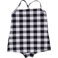Violeta swim Violeta Black Gingham Swimsuit