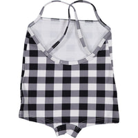Violeta swim Violeta Black Gingham Swimsuit