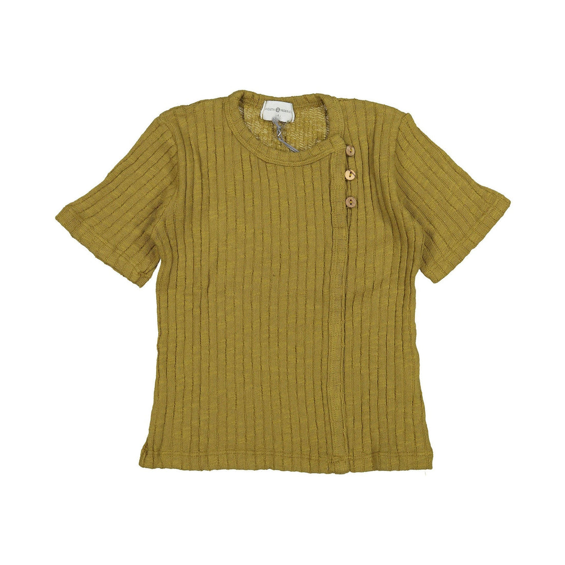 Violeta tees Violeta Olive Short Sleeve Top
