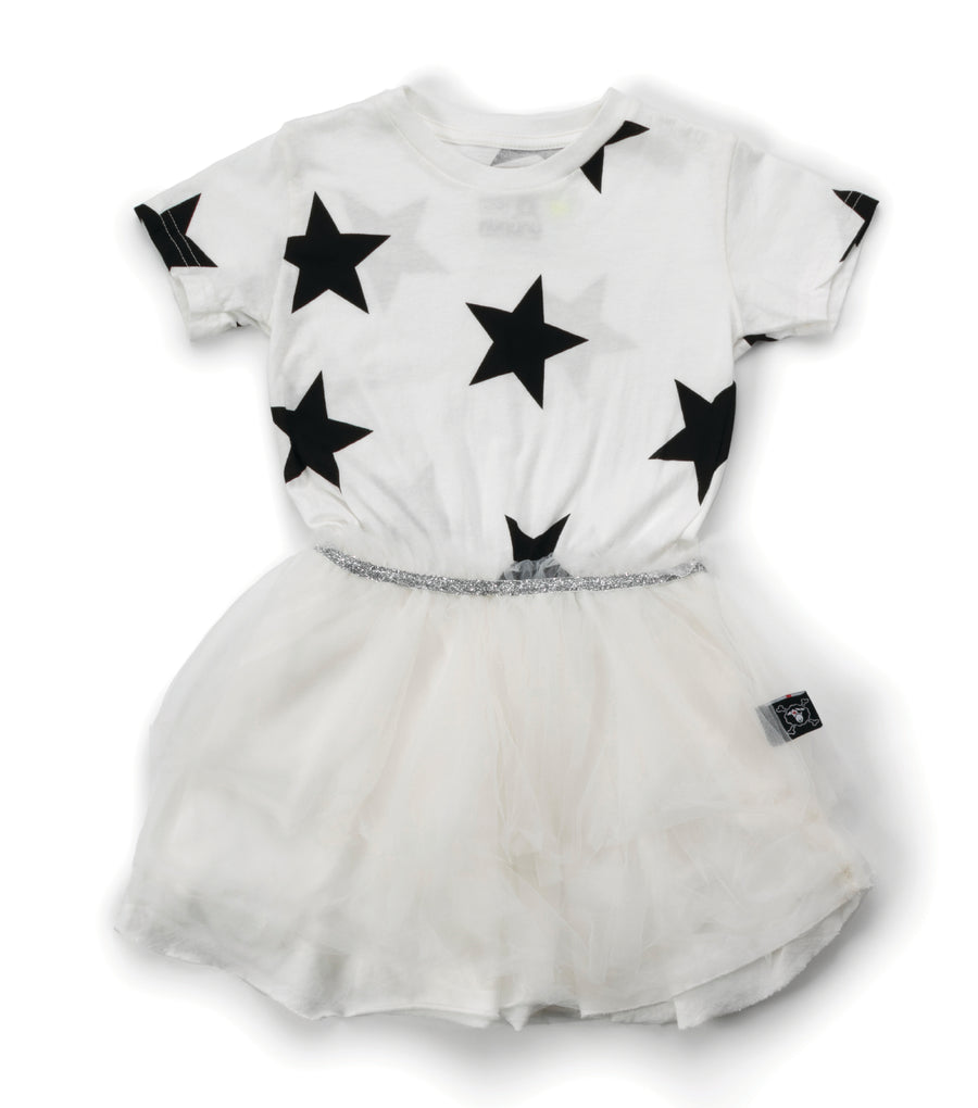 NUNUNU White Star Tulle Dress