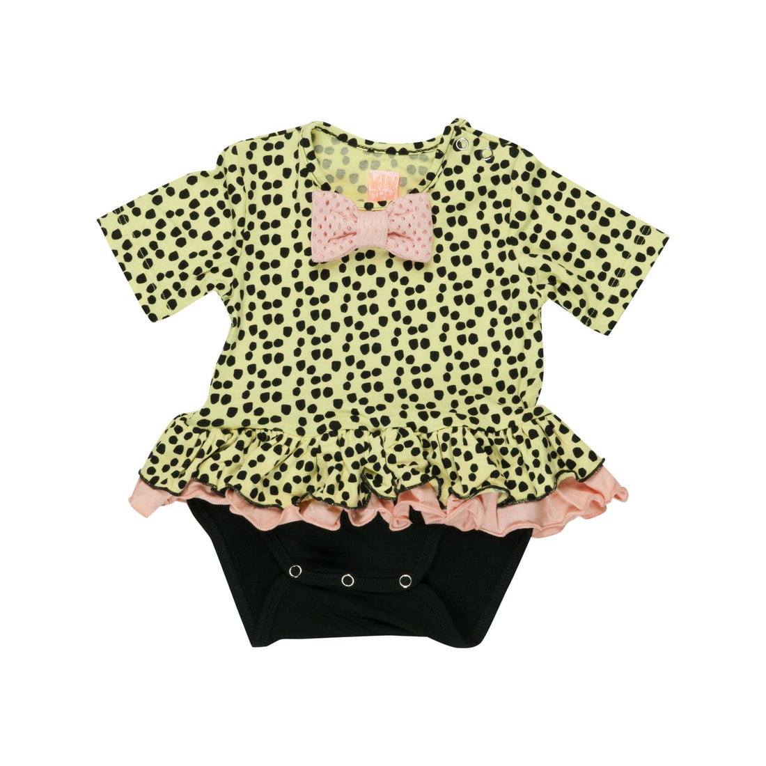 Wauw Capow bodysuits Wauw Capow Yellow Dot Summer Honey Bodysuit