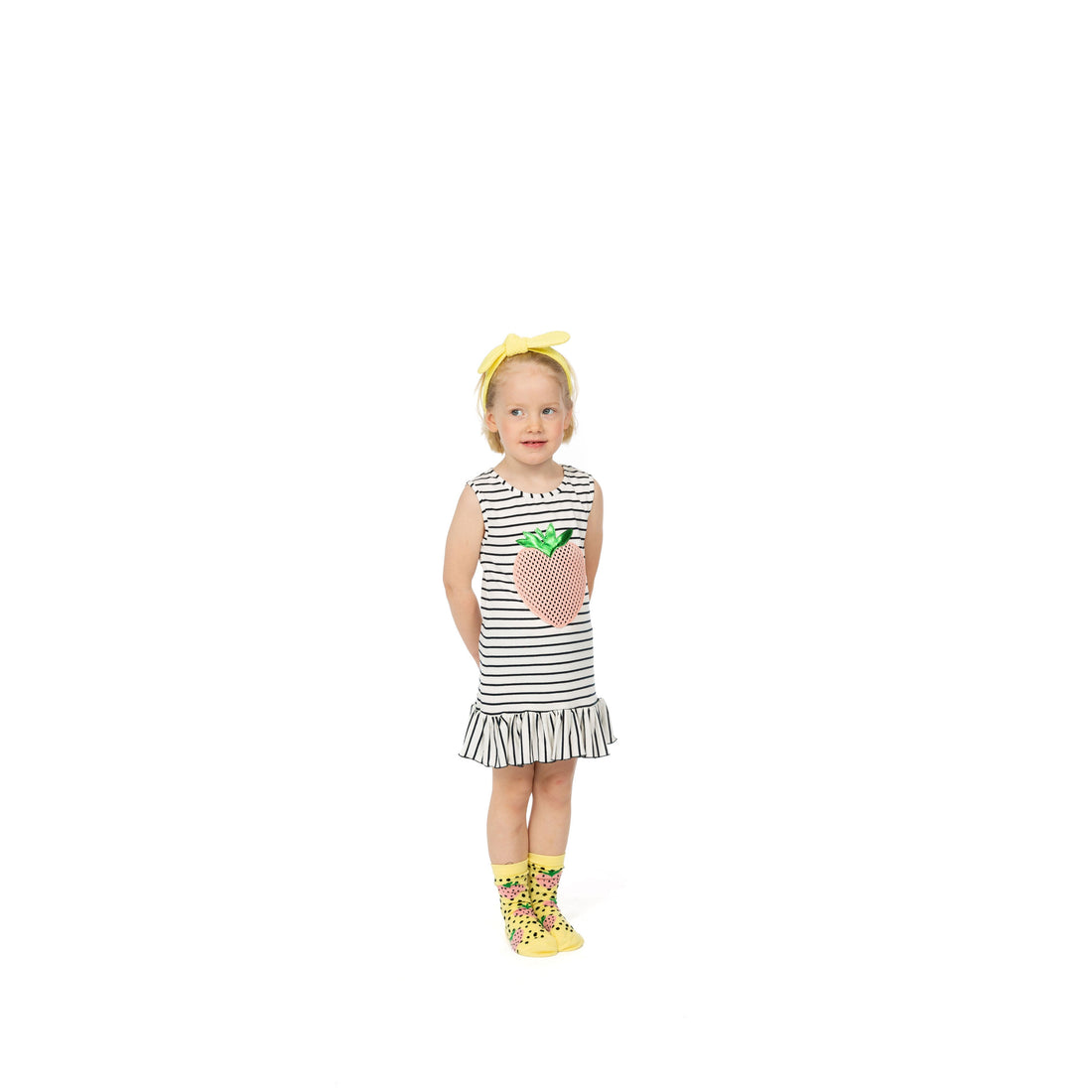 Wauw Capow dresses Wauw Capow Striped Roberta Strawberry Dress