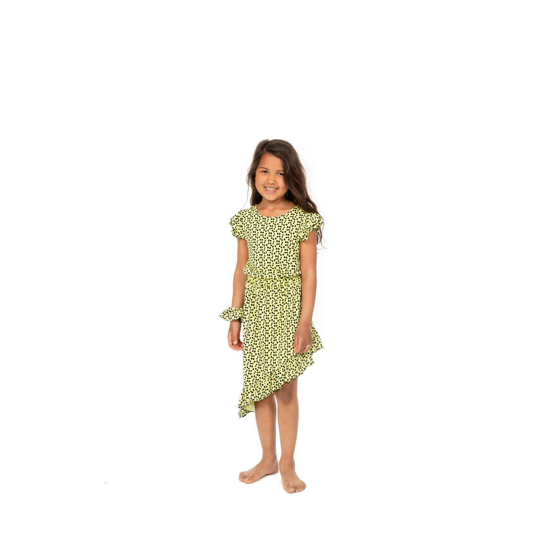 Wauw Capow dresses Wauw Capow Yellow Dot Alia Dress