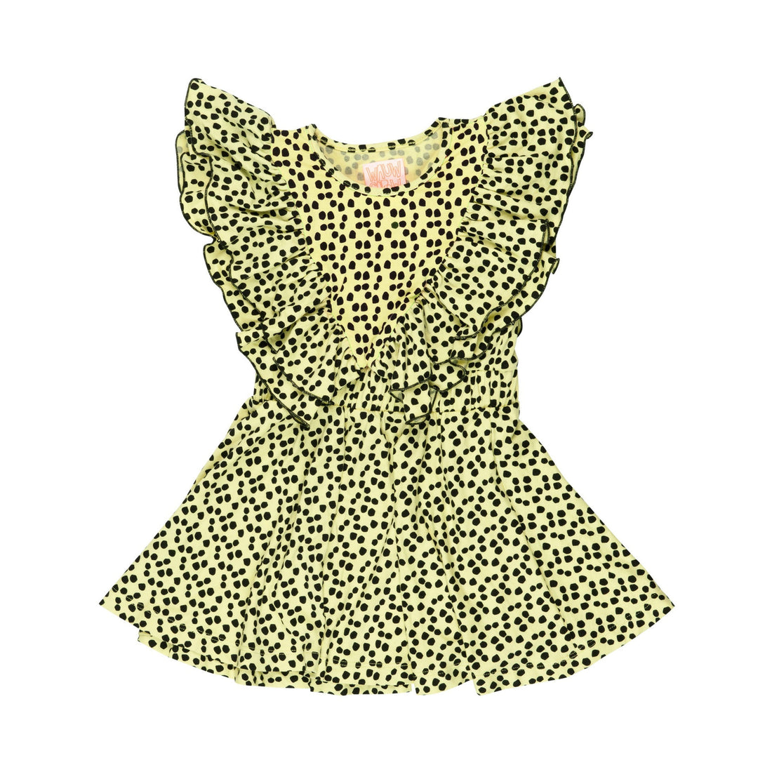 Wauw Capow dresses Wauw Capow Yellow Dot Saydee Dress