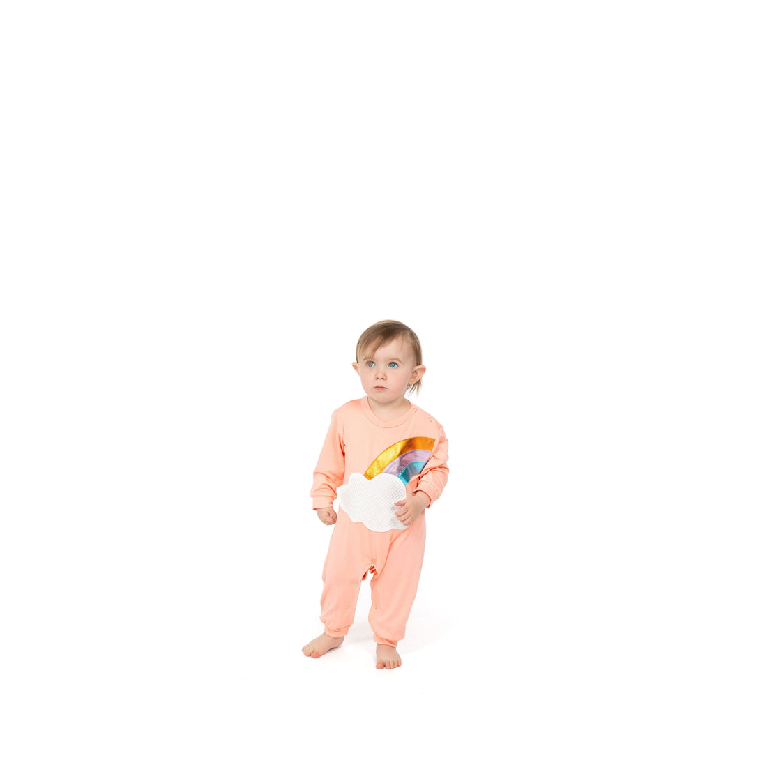 Wauw Capow rompers Wauw Capow Light Pink Rainbow Romper