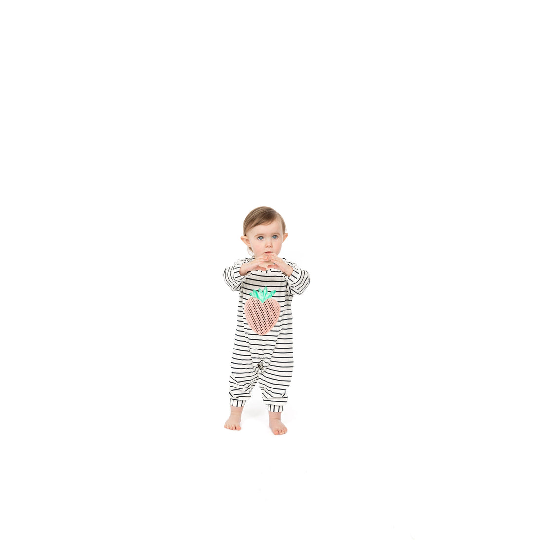 Wauw Capow rompers Wauw Capow Striped Sweet Strawberry Romper