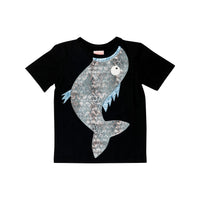 Wauw Capow tees Wauw Capow Black Fishing Tee