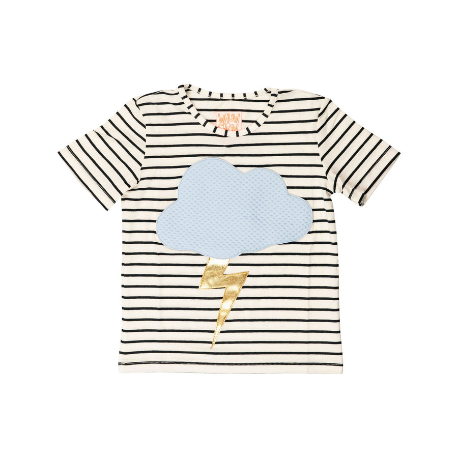 Wauw Capow tees Wauw Capow Striped Storm Tee
