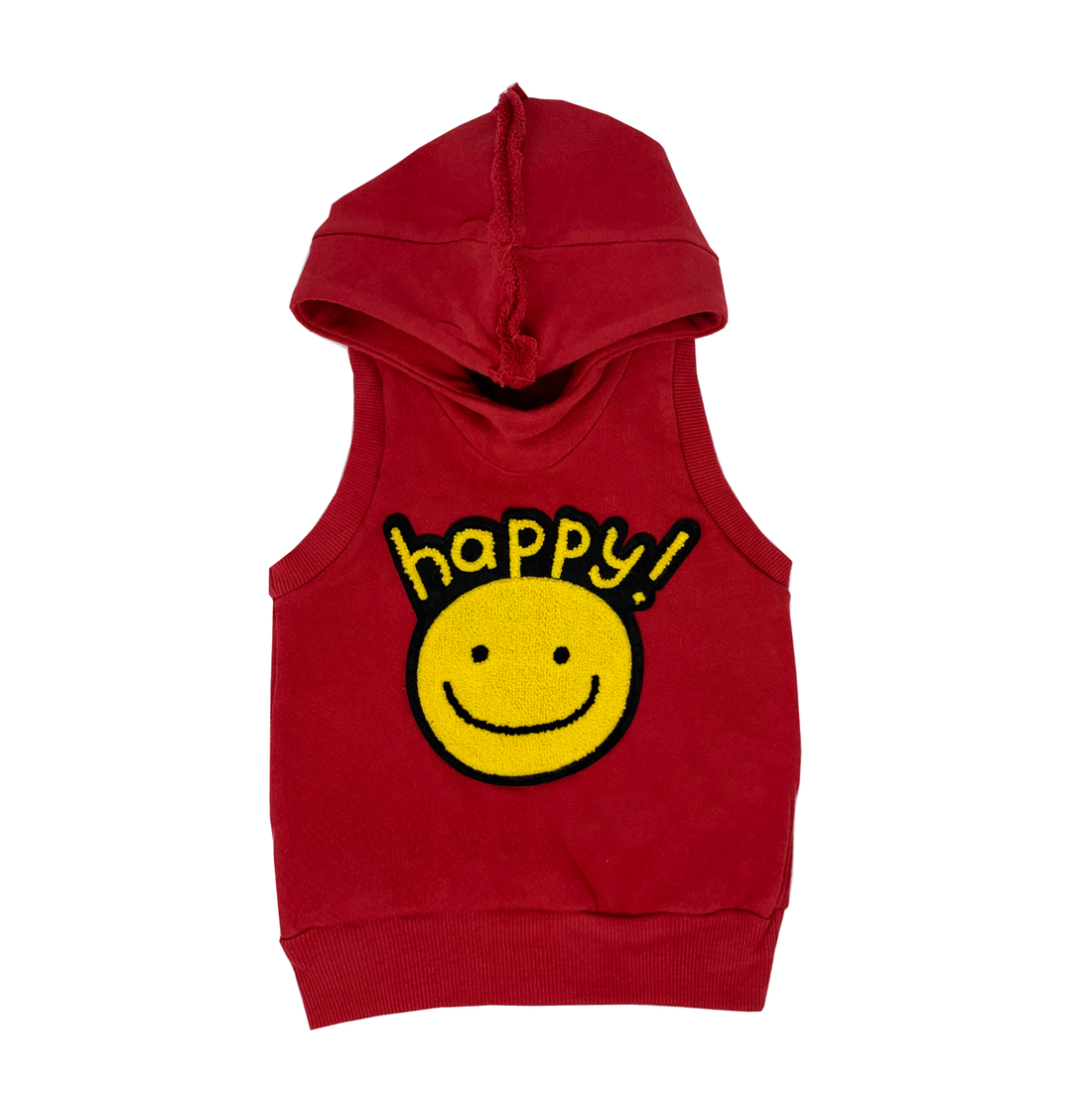 Wee Monster sweatshirts Wee Monster Happy Red Hoodie Vest