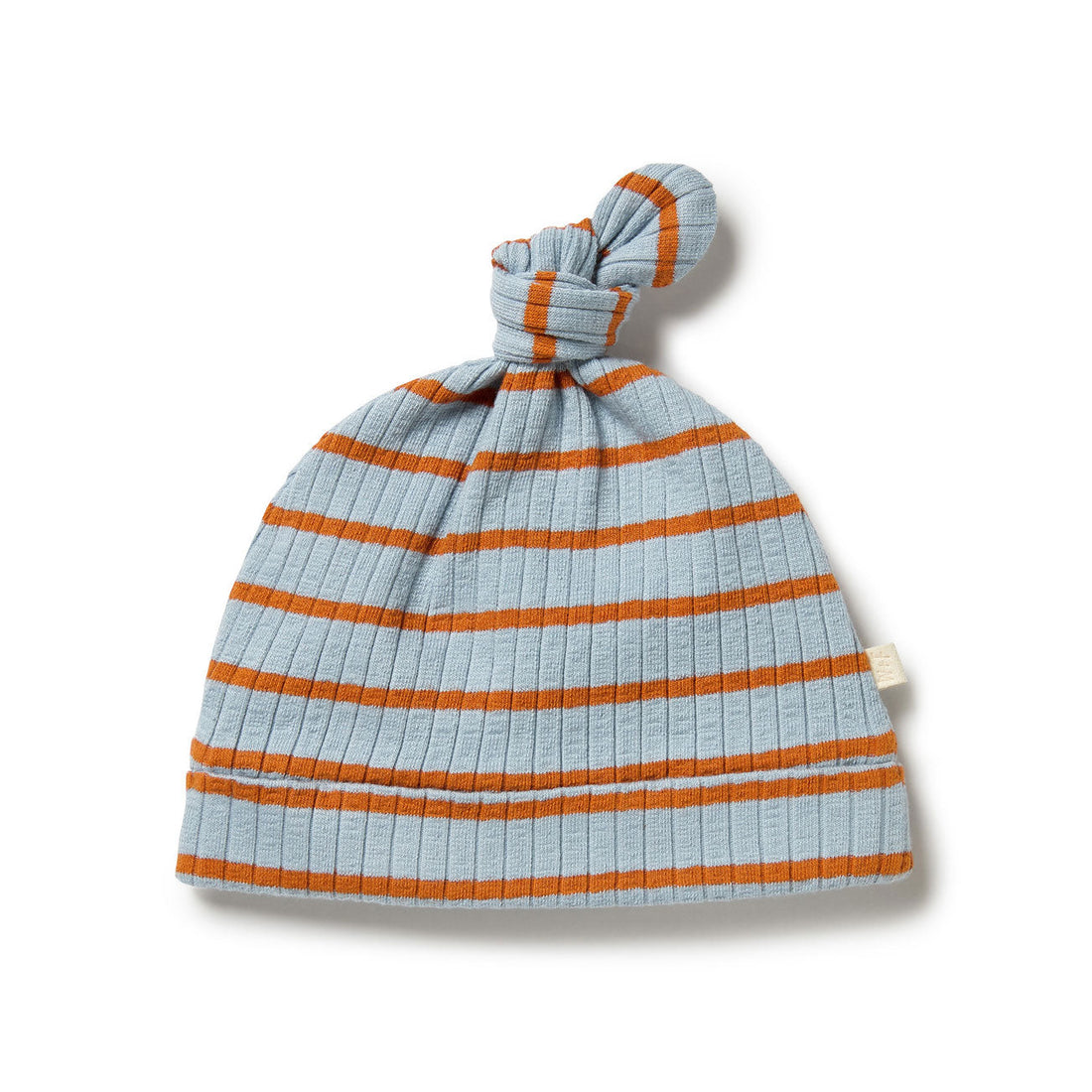 Wilson and Frenchy accessories Wilson and Frenchy Anchor Blue Organic Stripe Rib Knot Hat