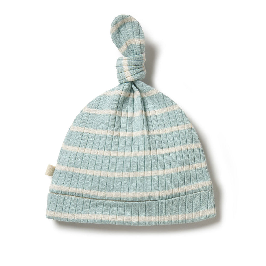 Wilson and Frenchy accessories Wilson and Frenchy Pistachio Organic Stripe Rib Knot Hat