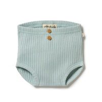 Wilson and Frenchy bottoms Wilson and Frenchy Pistachio Organic Rib Nappy Pant