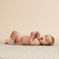 Wilson and Frenchy footies Wilson and Frenchy Cantaloupe Organic Pointelle Singlet Bodysuit
