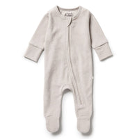 Wilson and Frenchy footies Wilson and Frenchy Clay Organic Terry Zipsuit