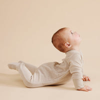 Wilson and Frenchy footies Wilson and Frenchy Clay Organic Terry Zipsuit