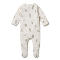 Wilson and Frenchy footies Wilson and Frenchy Seedling Organic Zipsuit With Feet