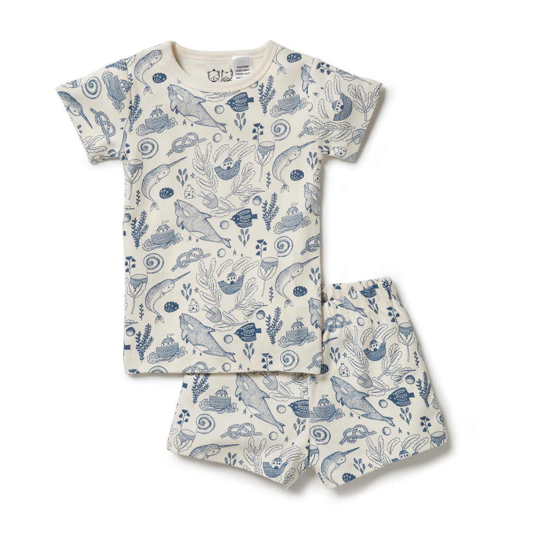 Wilson and Frenchy Nightwear Wilson and Frenchy 7 Seas Organic Short Sleeve Pyjama