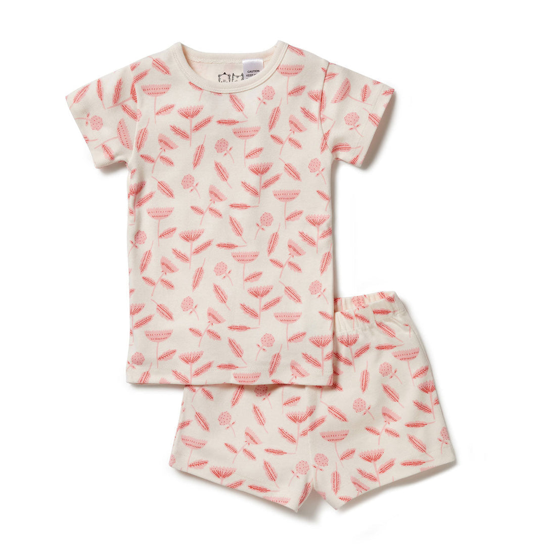 Wilson and Frenchy Nightwear Wilson and Frenchy Billie Fleur Organic Short Sleeve Pyjama